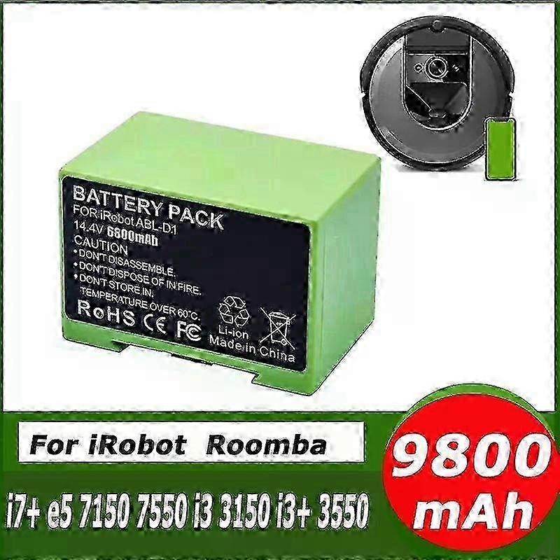 Applies to 2600mAh 3500mAh Battery 14.4V for iRobot Roomba e Replacement Lithium Ion and i Series i7 7150 7550 i7+ 7550 e5 e6 i3 i3+ i4 i4 2