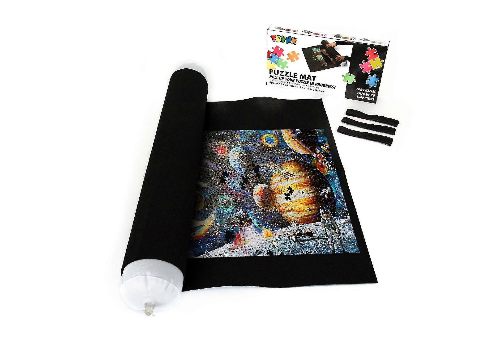 Duża, zwijana mata filcowa do przechowywania puzzli, 46"x26" mieści 1500 elementów @BUGU