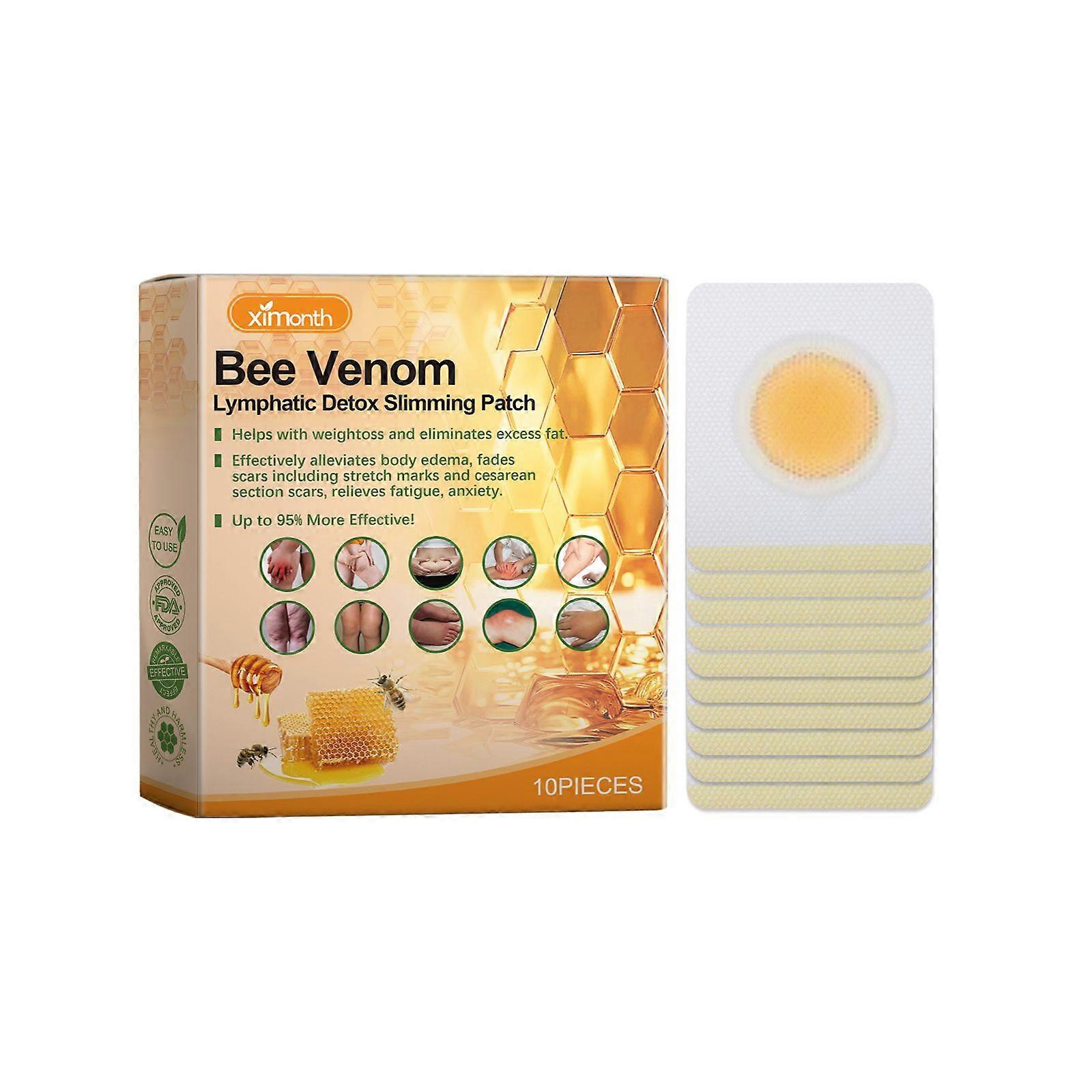 Bee Venom Lymphatic Slimming Patches: Body Slimming Patches For Shaping, Weight Loss, Increased Vitality, Improved Digestion, Reduced Swelling, And Bo