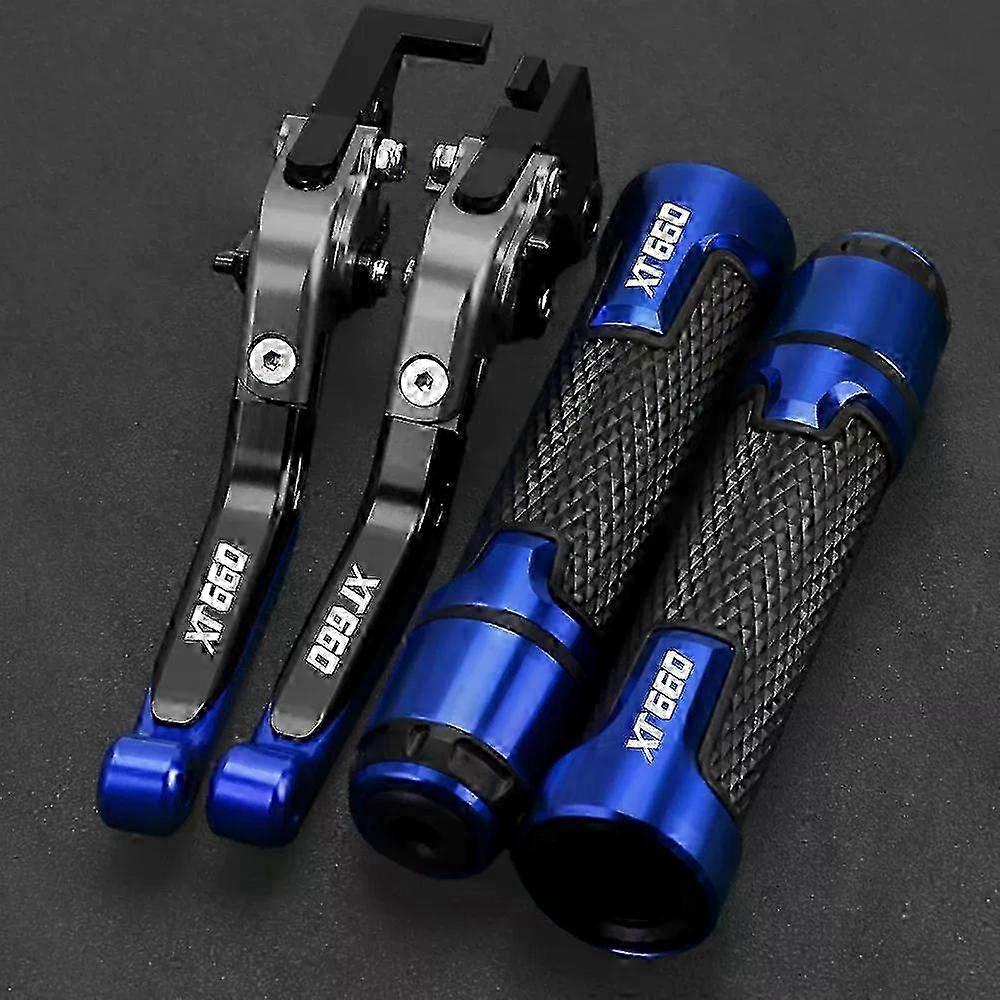 For Yamaha XT660 XT660R XT660X XT 660 R/X Adjustable Brake Clutch Lever Foldable Handle Hand Grips Set 2004-2013 2012 2011 2010