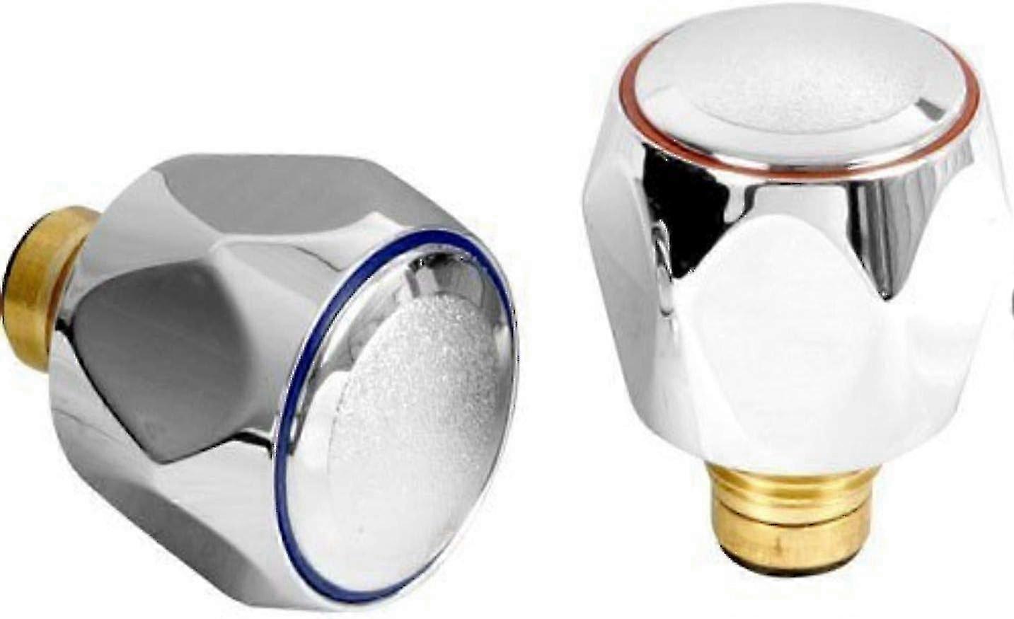 Standard hot and cold replacement tap 2 cm Chrome head Red and blue