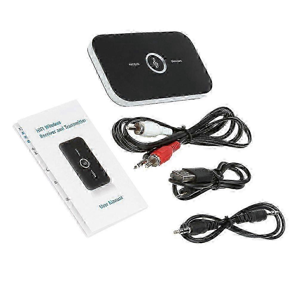 1 Set Wireless Transmitter Receiver Two in One Wireless Receiver Transmitter Multi-purpose Wireless Adapter for Home Dorm Office (Black)