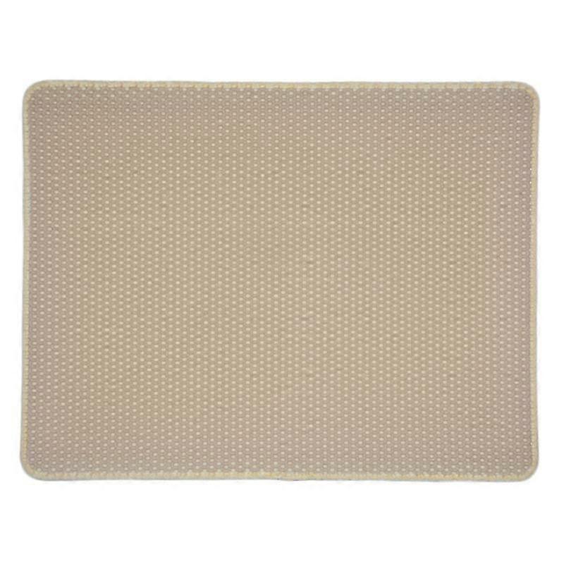 Cat Litter Box Mat Double Layer Honeycomb Design Trapping Pad Easy Clean Lavable Foldable Scatter Control