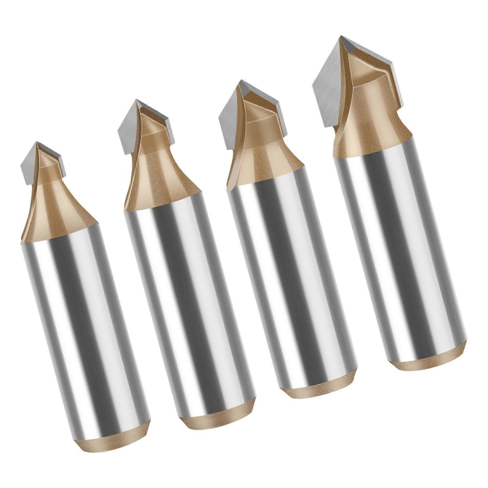 MultiPurpose 90°V Grooves Woodworking Router Bit 12mm Shank Precise Cutting Tool For Cabinetmaking Decorative Trimming Multicolor