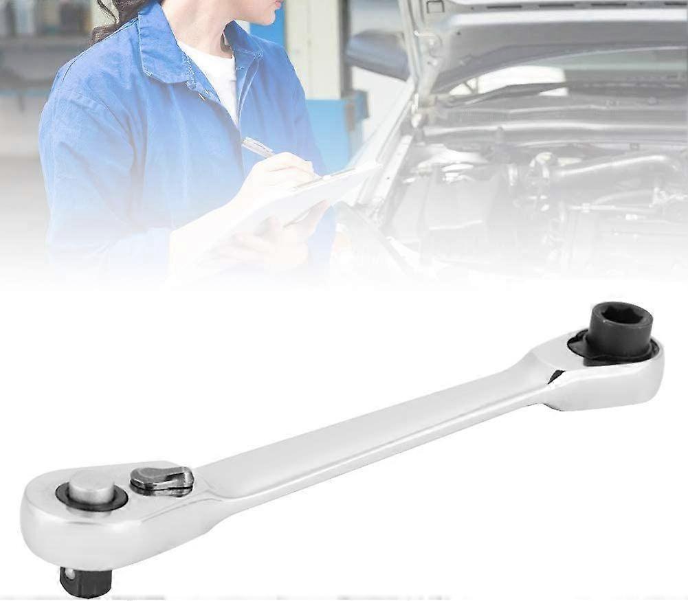 Ratchet Wrench Set - Mini Ratcheting Socket Driver 1/4" Hex Torque Wrench (Size : 130mm)