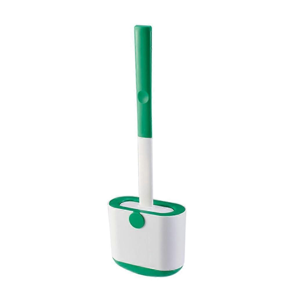 Wall Mounted Toilet Brush with Long Handle Soft Bristles for Deep No Dead Angle Cleaning