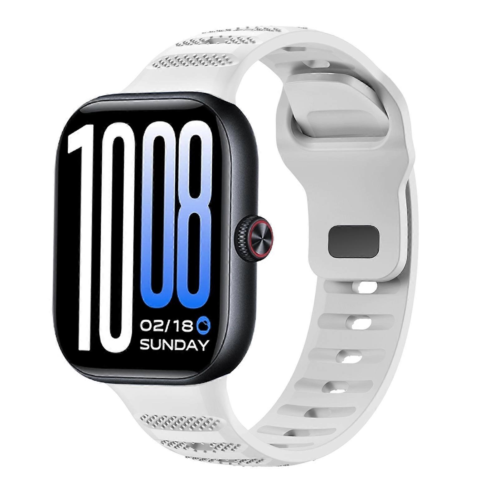 Dots Texture Reverse Buckle Solid Color Silicone Watch Band