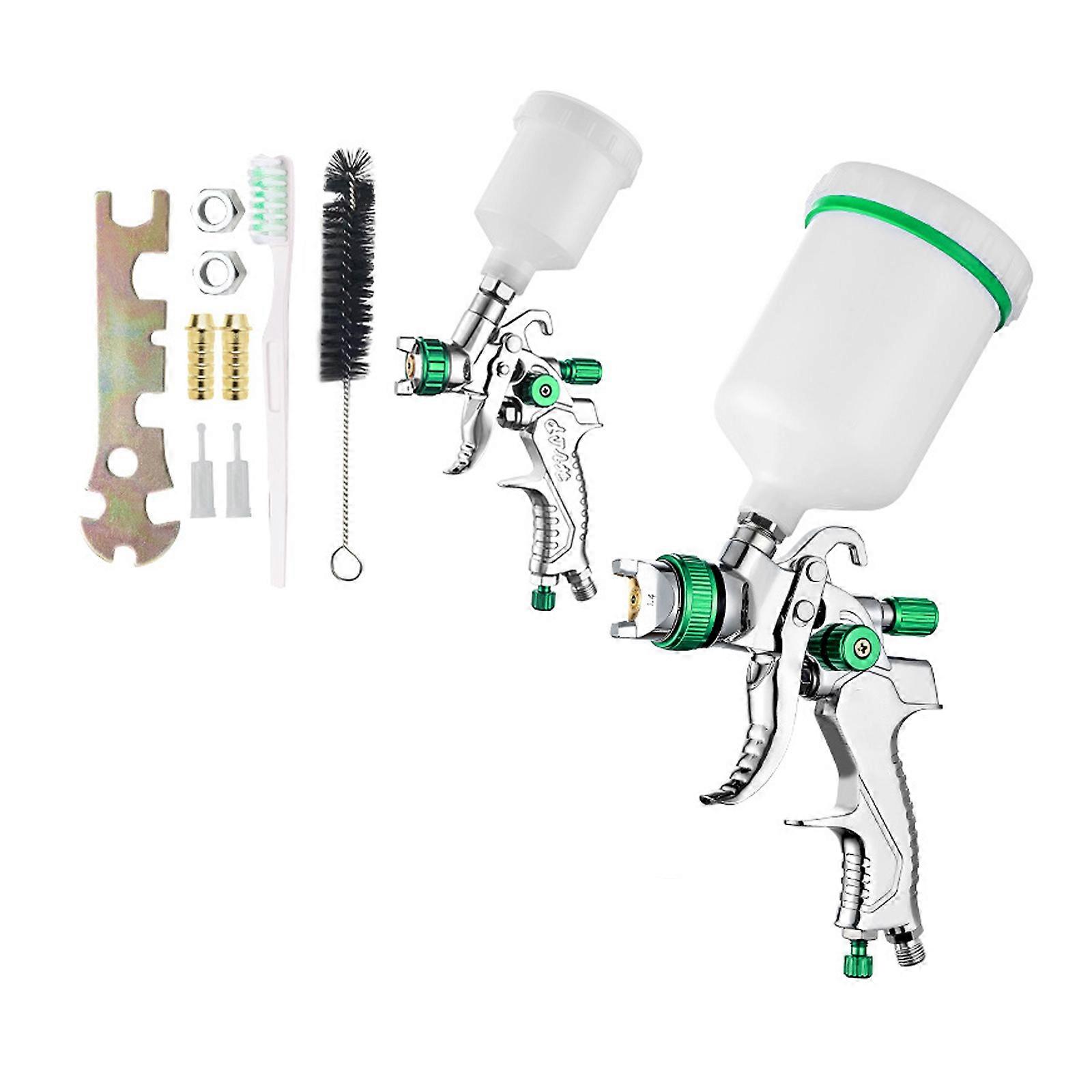 Flexible Air Propelled Coating Tool Set With Exchangeable Advice For Precise Paint Application On Various Exteriors  Green