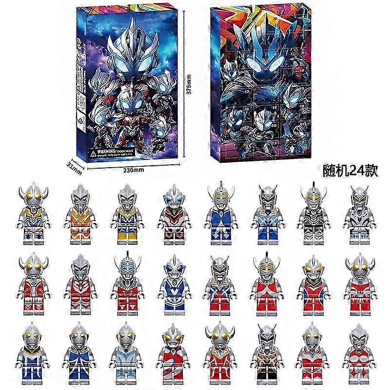 24pcs blind box Christmas advent calendar gift box Minecraft building block toys countdown small ornaments