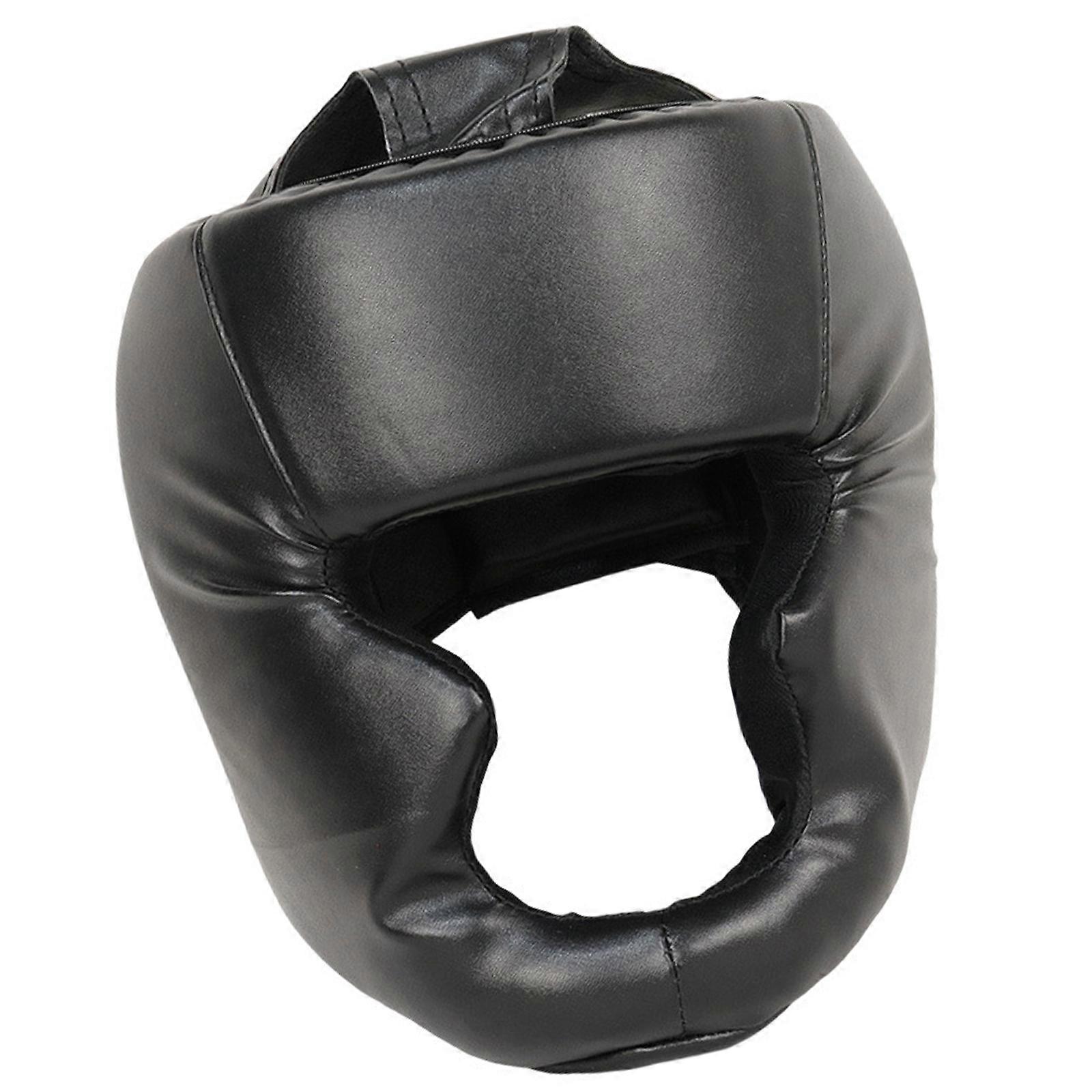Sparring Eğitimi, Dövüş Sanatı, Boks, Erkek Kadın Boks Baş Koruyucu, Tam Kapak Boks Baş Koruyucu Siyah için Boks Başlığı