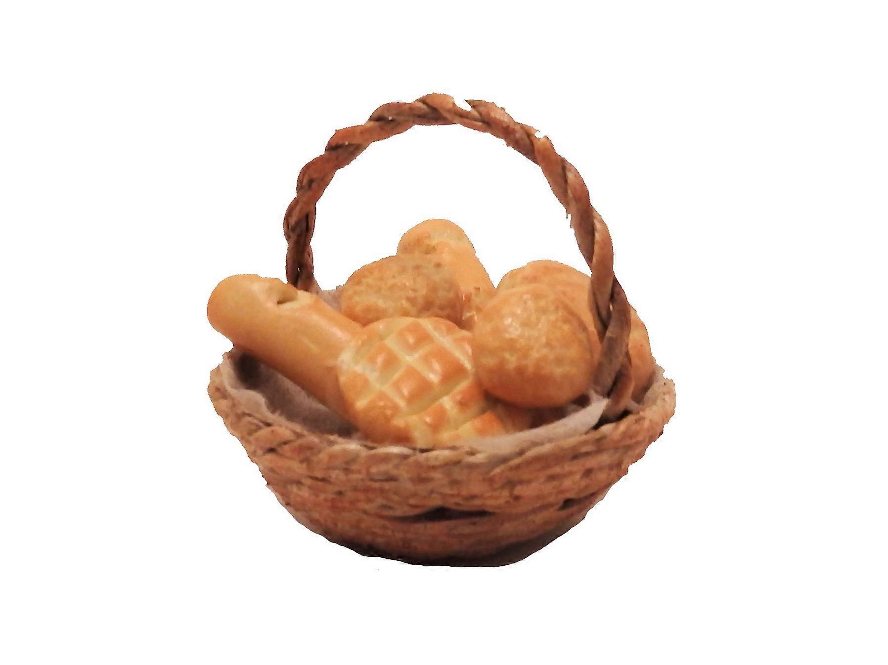 دمى البيت جولة سلة من الخبز الطازج مطبخ متجر التبعي 