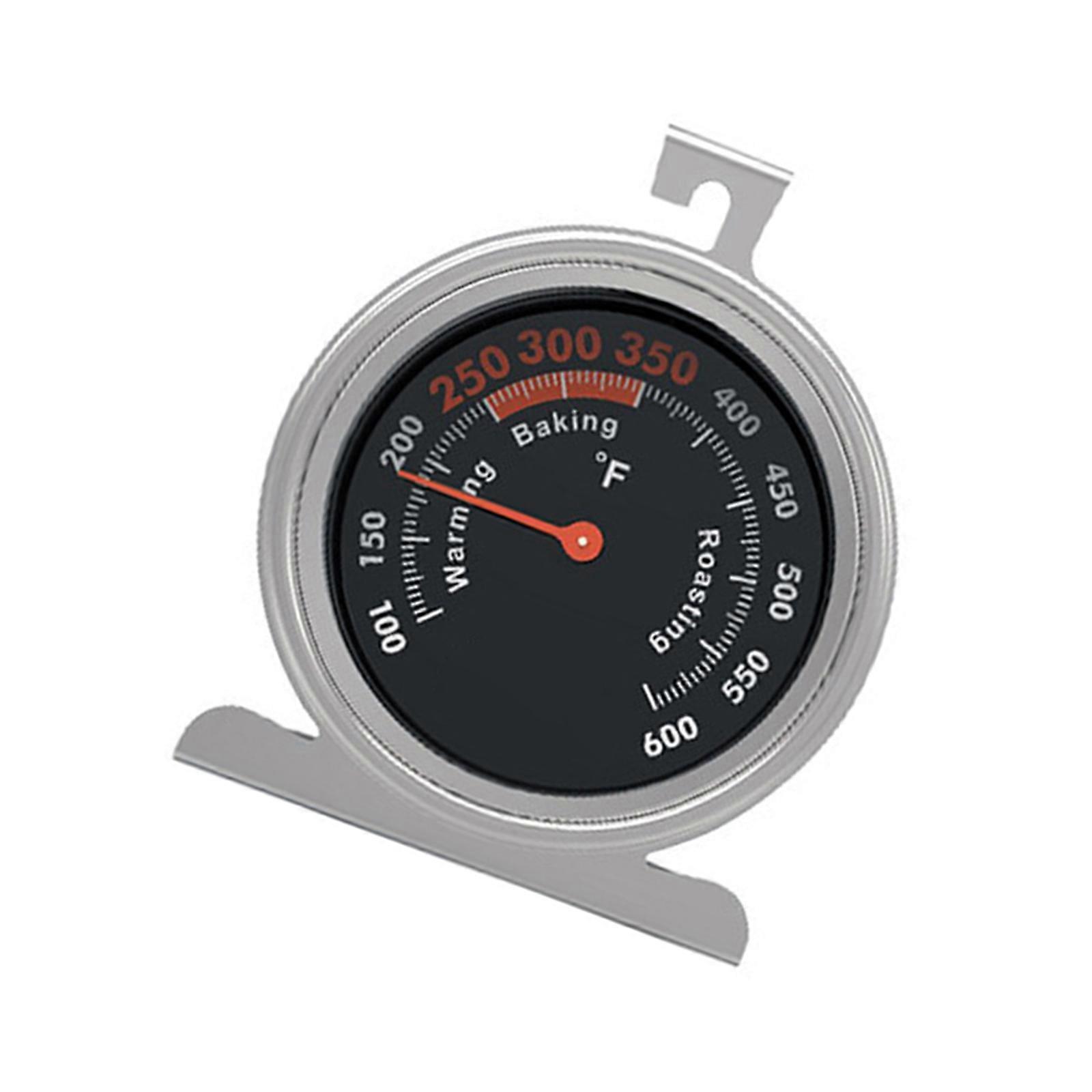 Oven Temperature Gauge for Home Use Featuring Accurate Temperature Scale Meter Stainless Steel Frame Multicolor