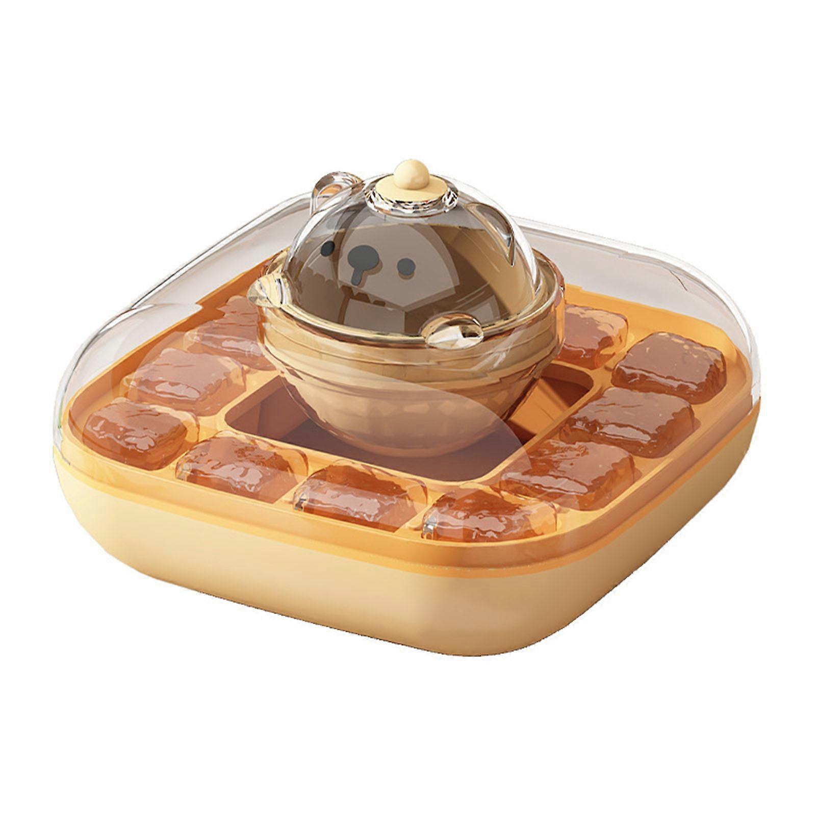 Reusable Seal Ice Box Home Use Ice Maker Storage Box with Lid Refrigerator Ice Mold for Freezers Easily release Tray Multicolor