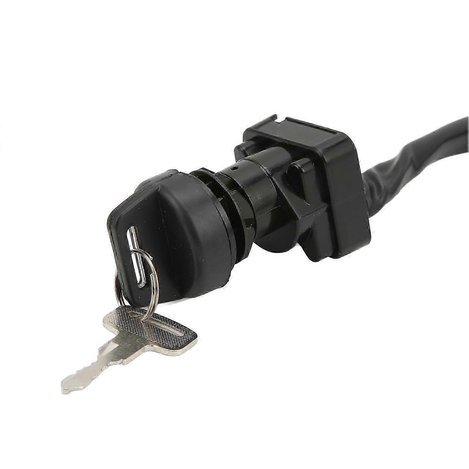 Durable Ignition Key Replacement for Suzuki LTA400F Black
