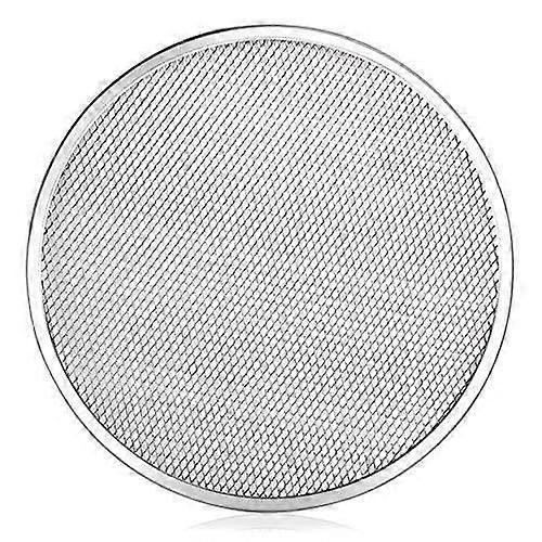 Aluminum Pizza Baking Screen for Restaurant Use, Nonstick Mesh Pan for Crispy Crusts
