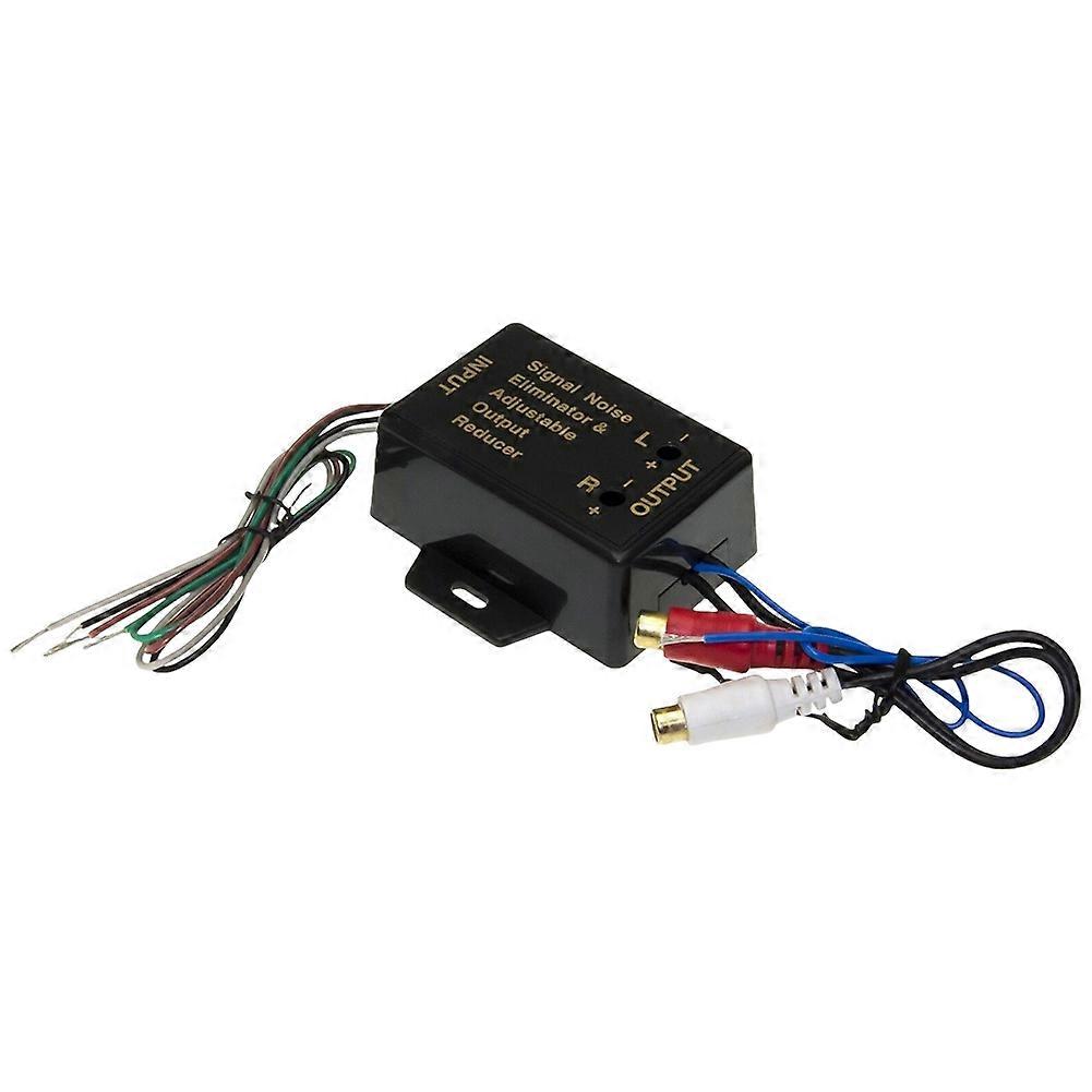 HI/LOW Level Converter 2 Way High Level to Low Level Converter 12-24V Car Speaker Audio Converter 40W Adjustable Adapter