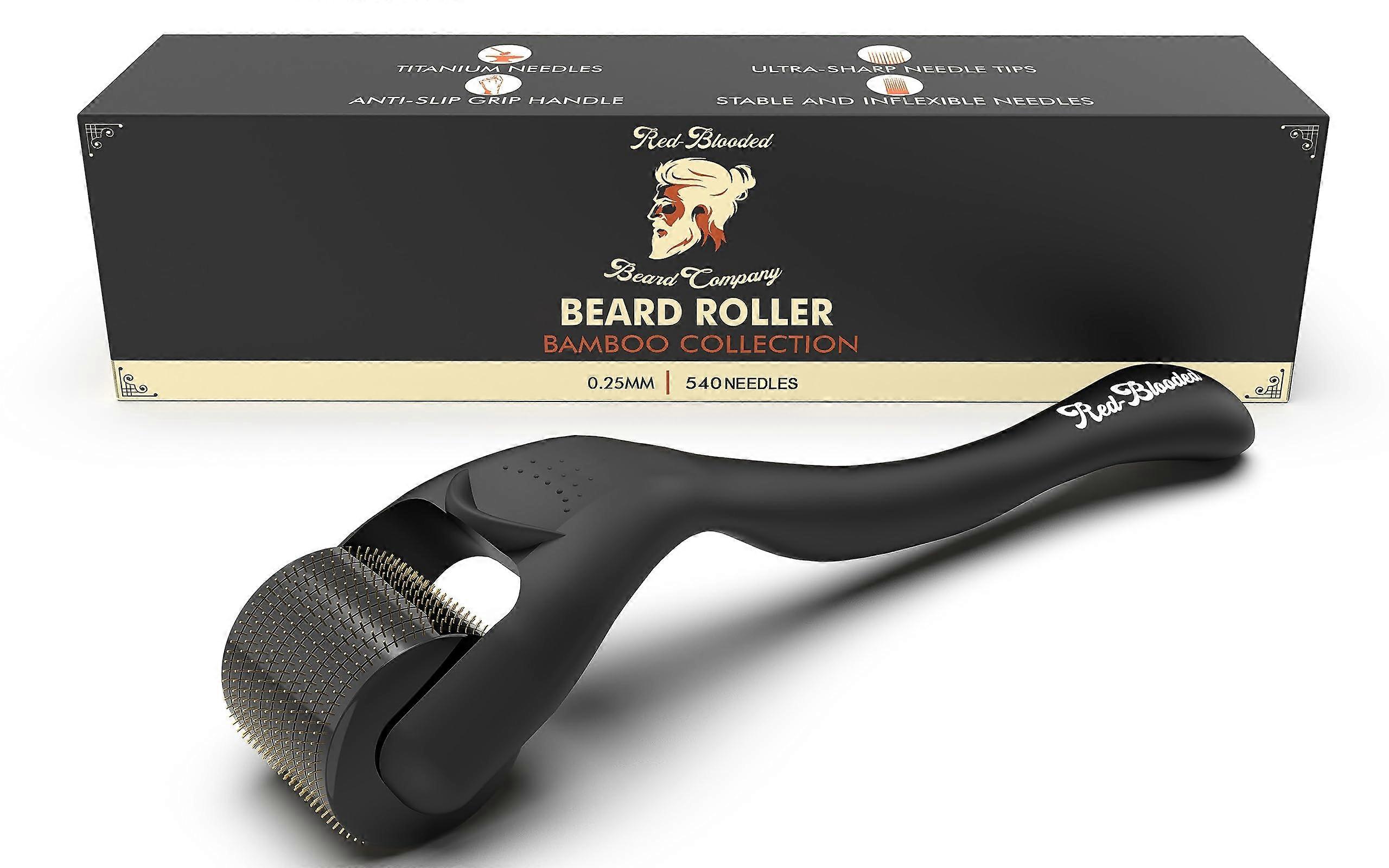 Beard Derma Roller for Men – Microneedle Beard Roller for Patchy Beard Filler and Hair Growth