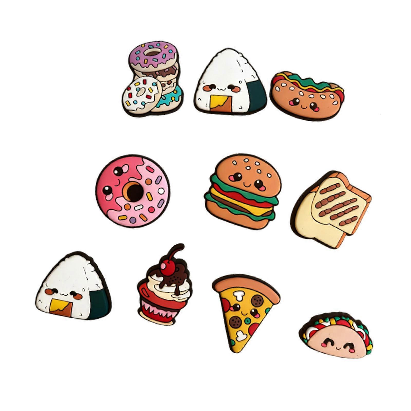 10pcs High Saturation Shock Dampeners as Cartoon Shape for Rackets Vibration Control and Playfulness Styles Multicolor