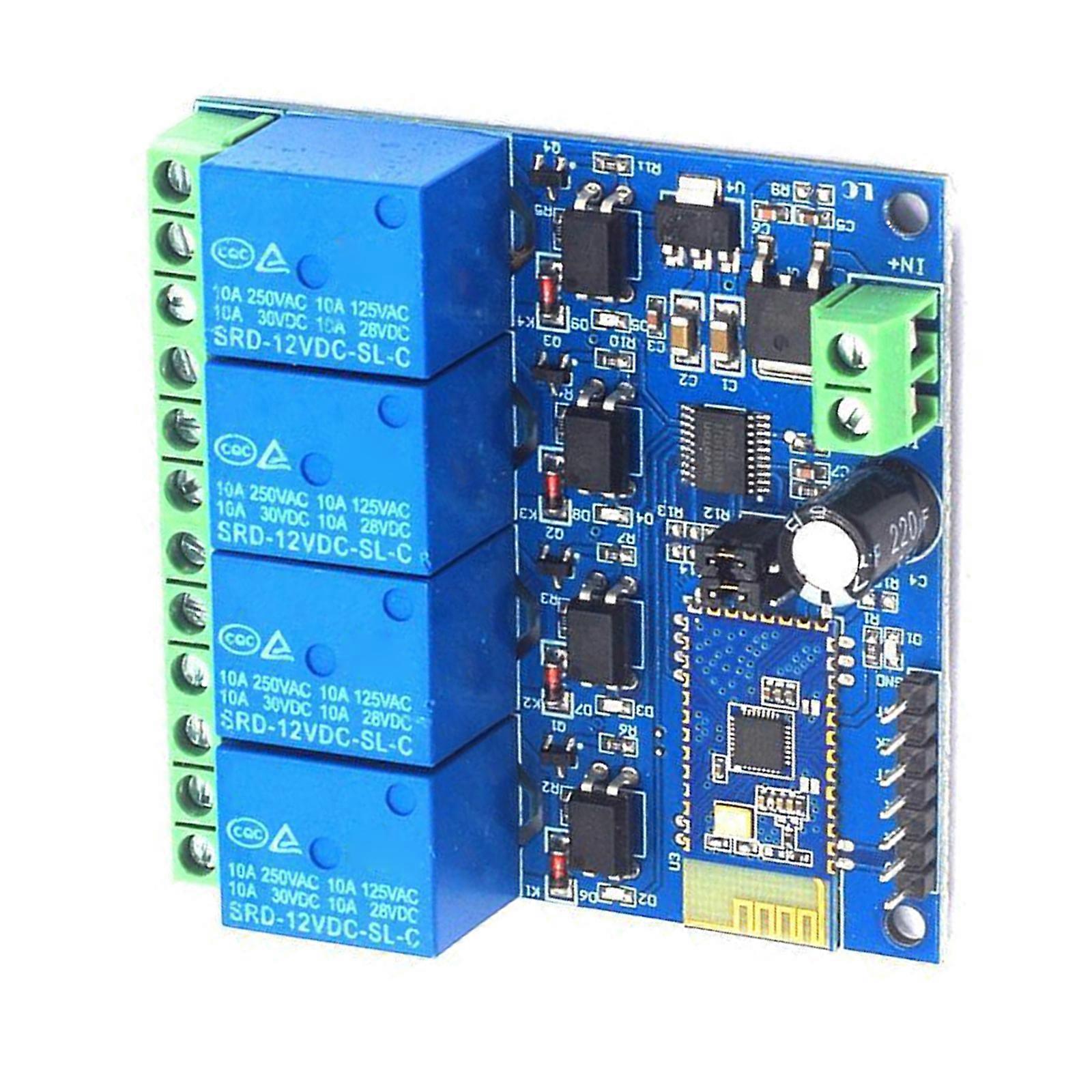 Wireless Relays Module with Indicator Light Phone APP Remote Control Switches IoT Module 1/2/4 Channel Relays Module Multicolor