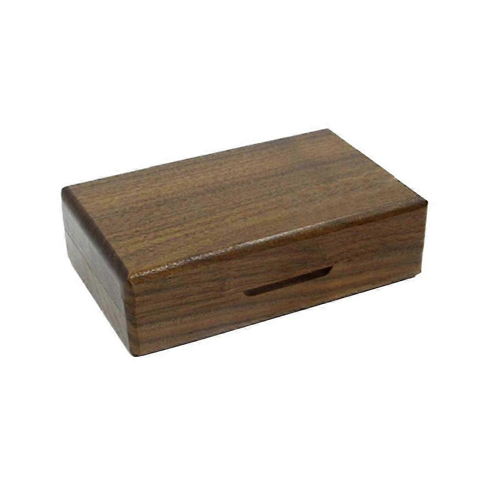 Portable Wooden Fly Box with Foam Insert for Fishing Lure Storage