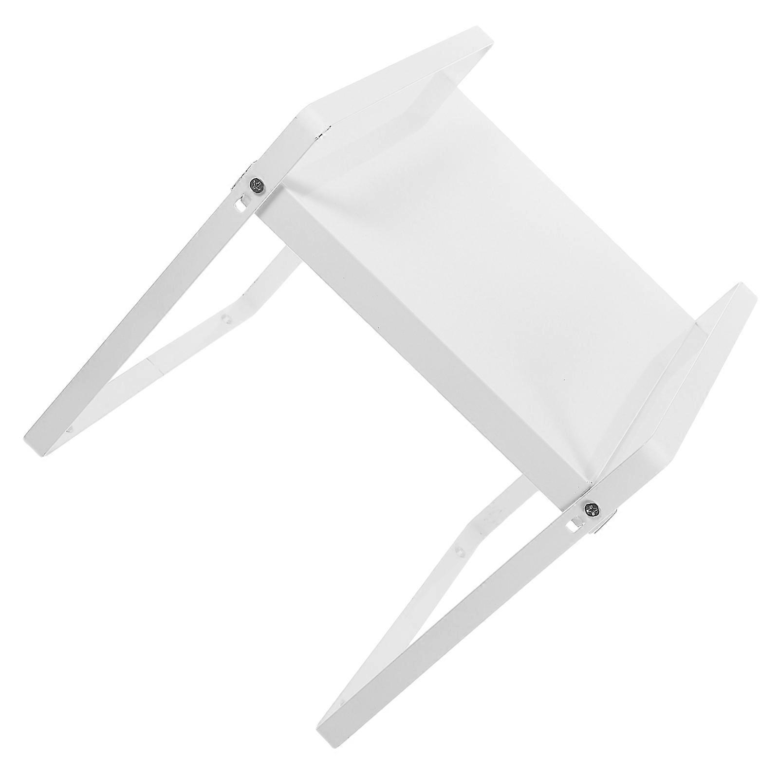 White Iron Expandable Kitchen Cabinet Shelf Organizer for Home Use Adjustable Size