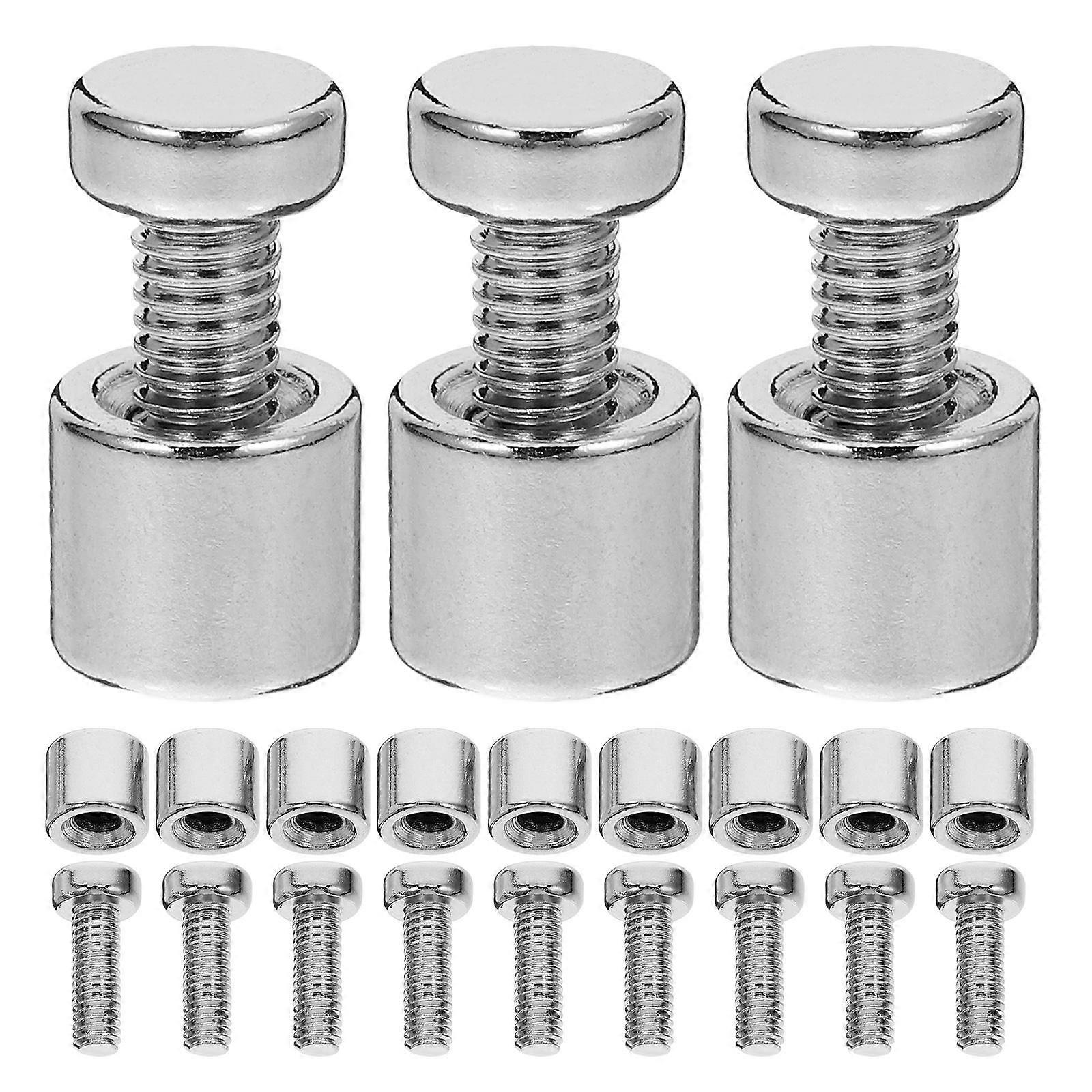 Advertising Screw Standoff Fixings for 12Sets Metal Wall Mounting
