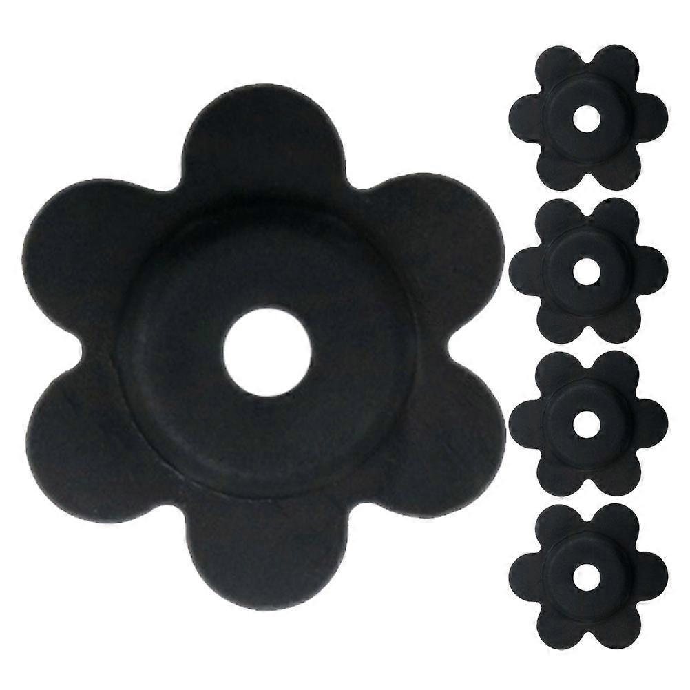 Rubber Flower Shape Flag Stoppers for Anti-Skid Use 5Pcs Pack