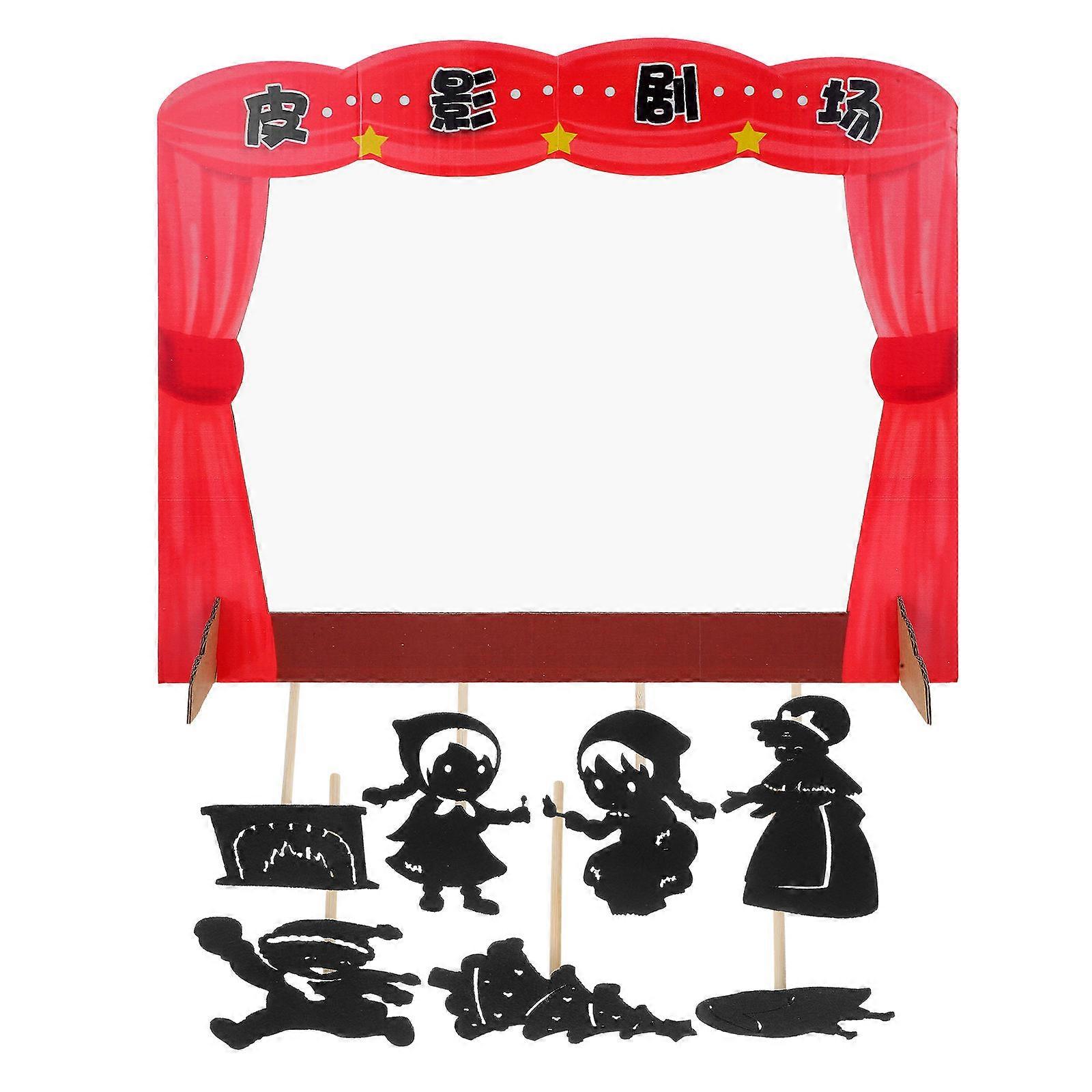 Imaginative Play Shadow Puppet Making Kit 4Set Engaging Family Game For Children To Encourage Creativity And Storytelling