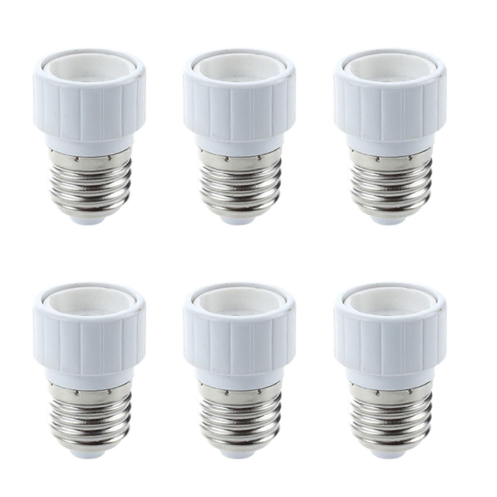 6X Lamp Adapter Lamp Socket for GU10 to E27 Light Bulbs