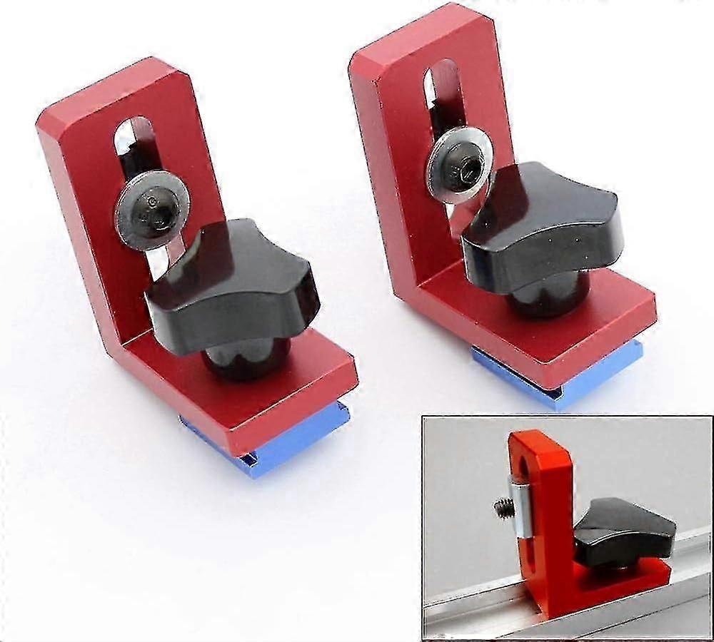 2pcs Sliding T-Shaped Bracket for Aluminum Woodworking Tools Hr