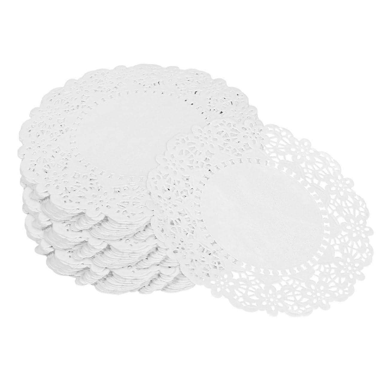 280 Sheets Round Paper Doilies Greaseproof Baking Paper for Cakes Snacks and Desserts