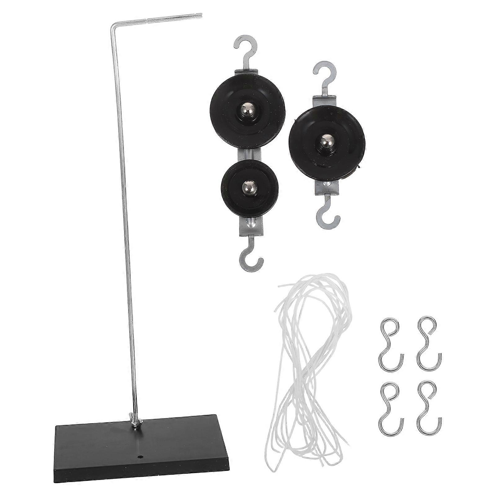 Pulley Kit for Science Classroom Use with Mounted Base 1Set Experimental Tool