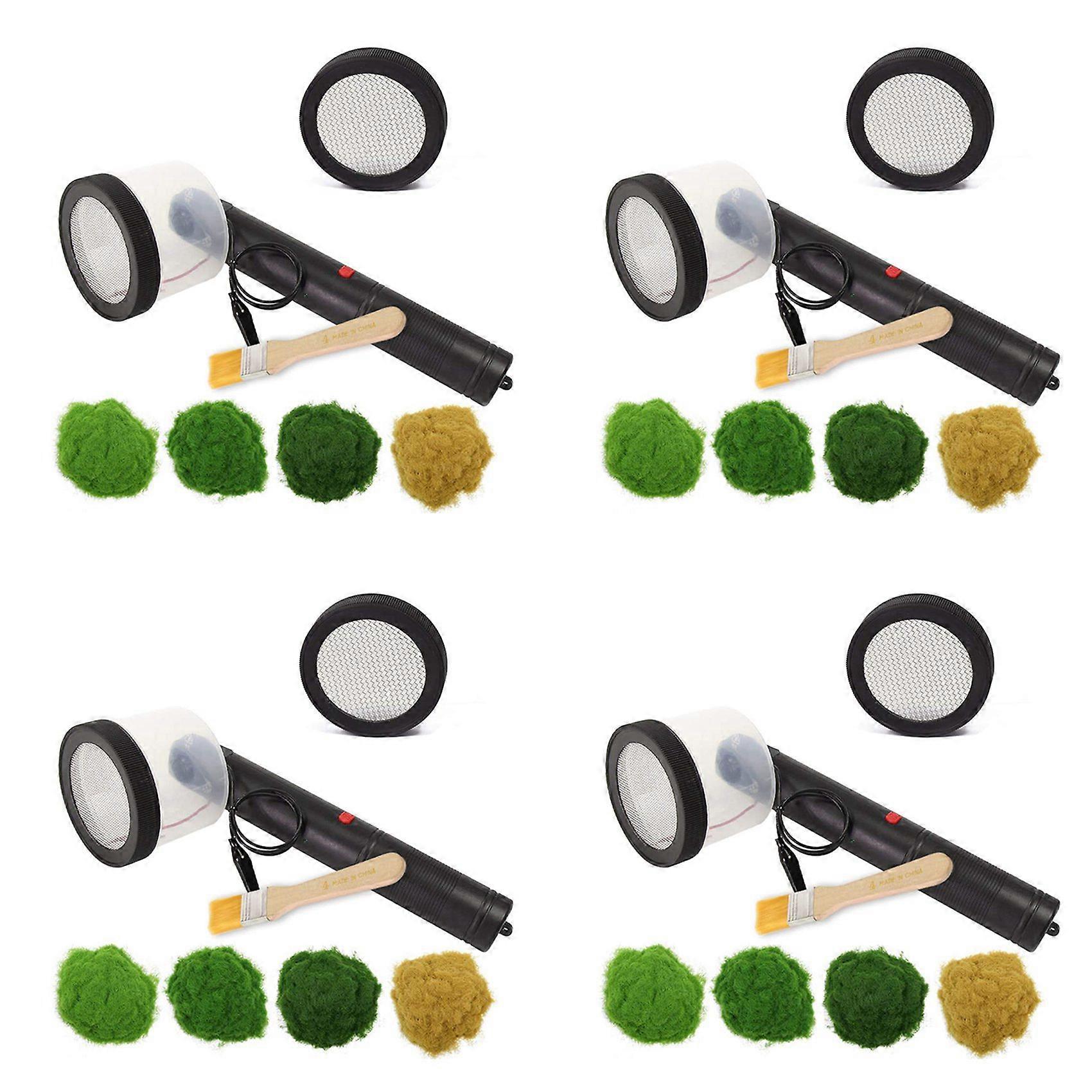 4X Flocking Kit Static Grass Applicator ABS Mini Flocking Machine with Antislip Handle