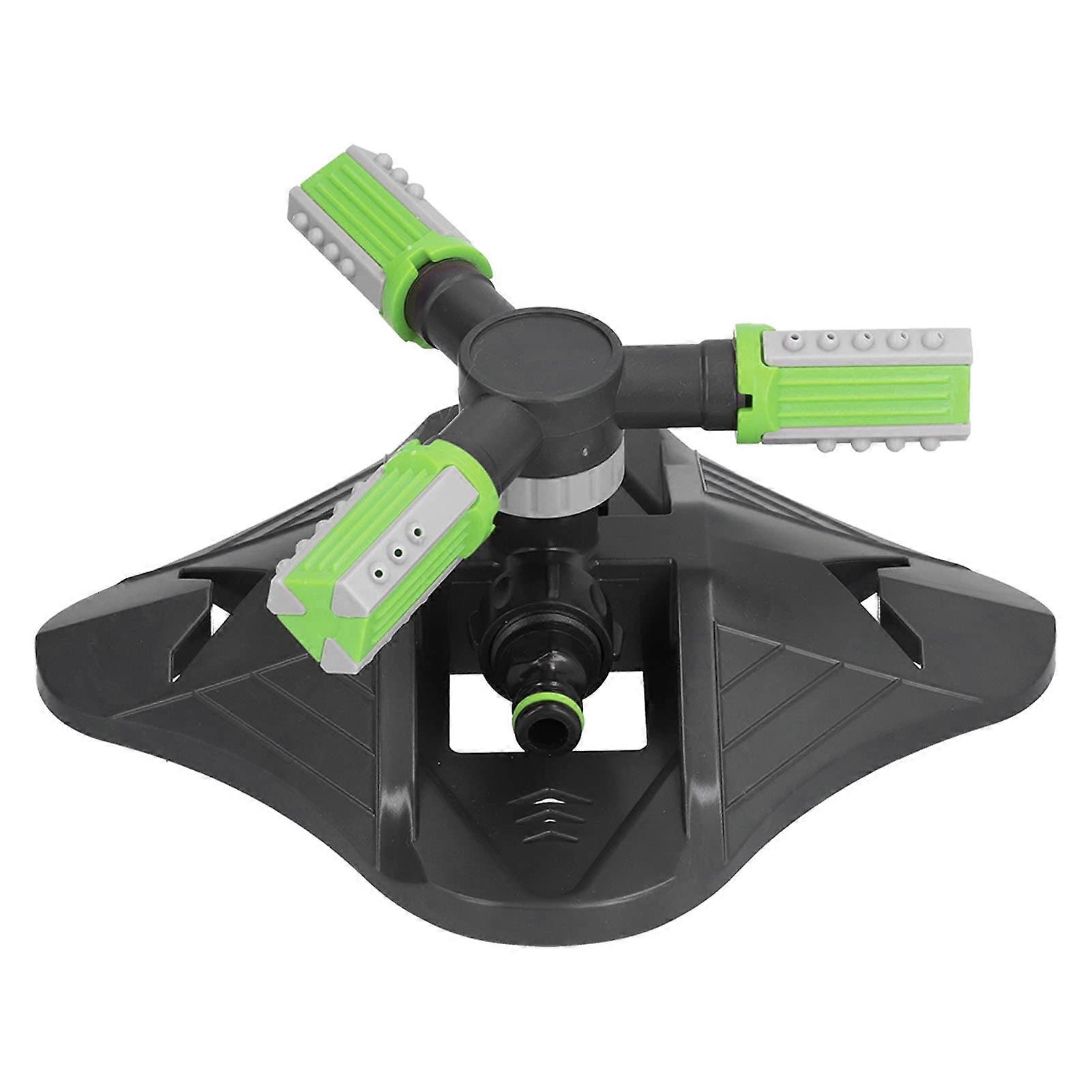 Automatic 360 Degree Garden Sprinkler with Adjustable Spray Angle and Wide Area Coverage Green