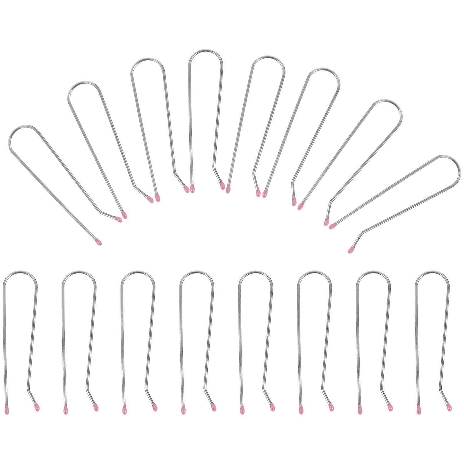 Hot Roller Clips Replacement for Hair Styling 20Pcs Silver Metal Clips