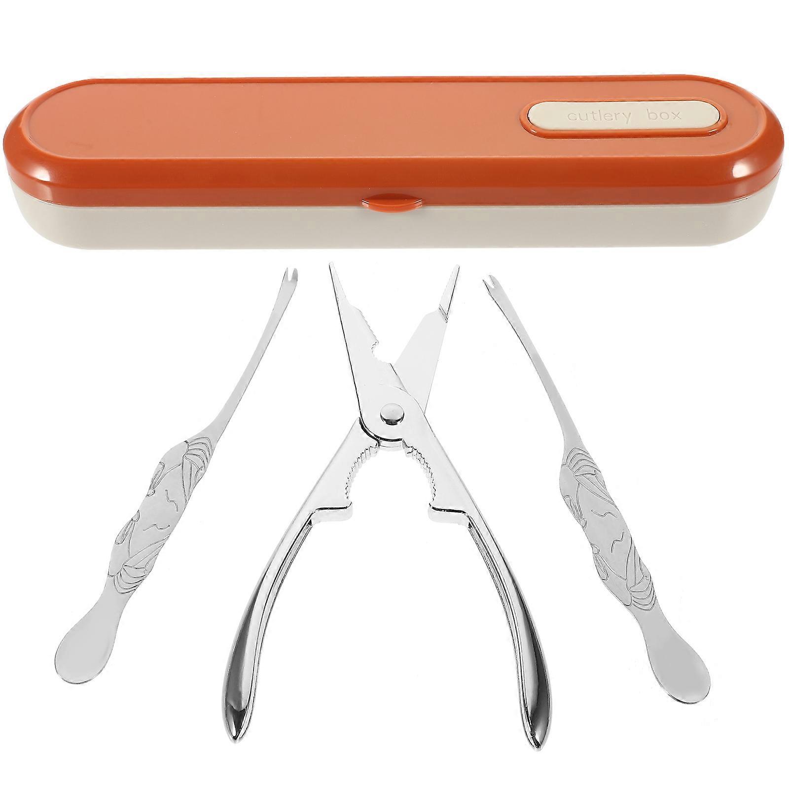 Stainless Steel Crab Leg Tools for Convenient Shell Opening 1Set