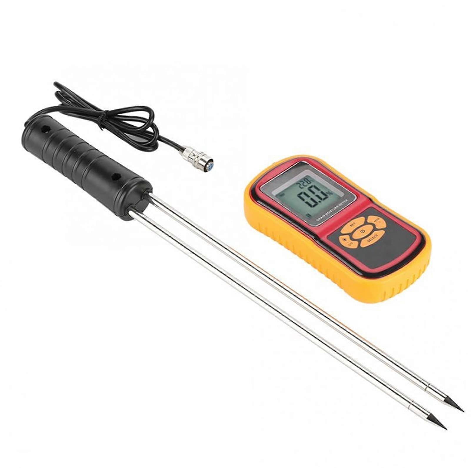 Grain Moisture Meter  Precision Digital Moisture Tester for Hay Cereals and Grains