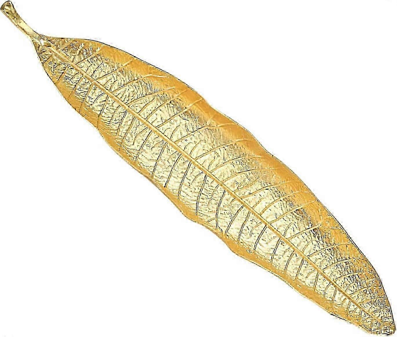 Räucherstäbchenhalter aus Metall, Blattform, Boot, Gold