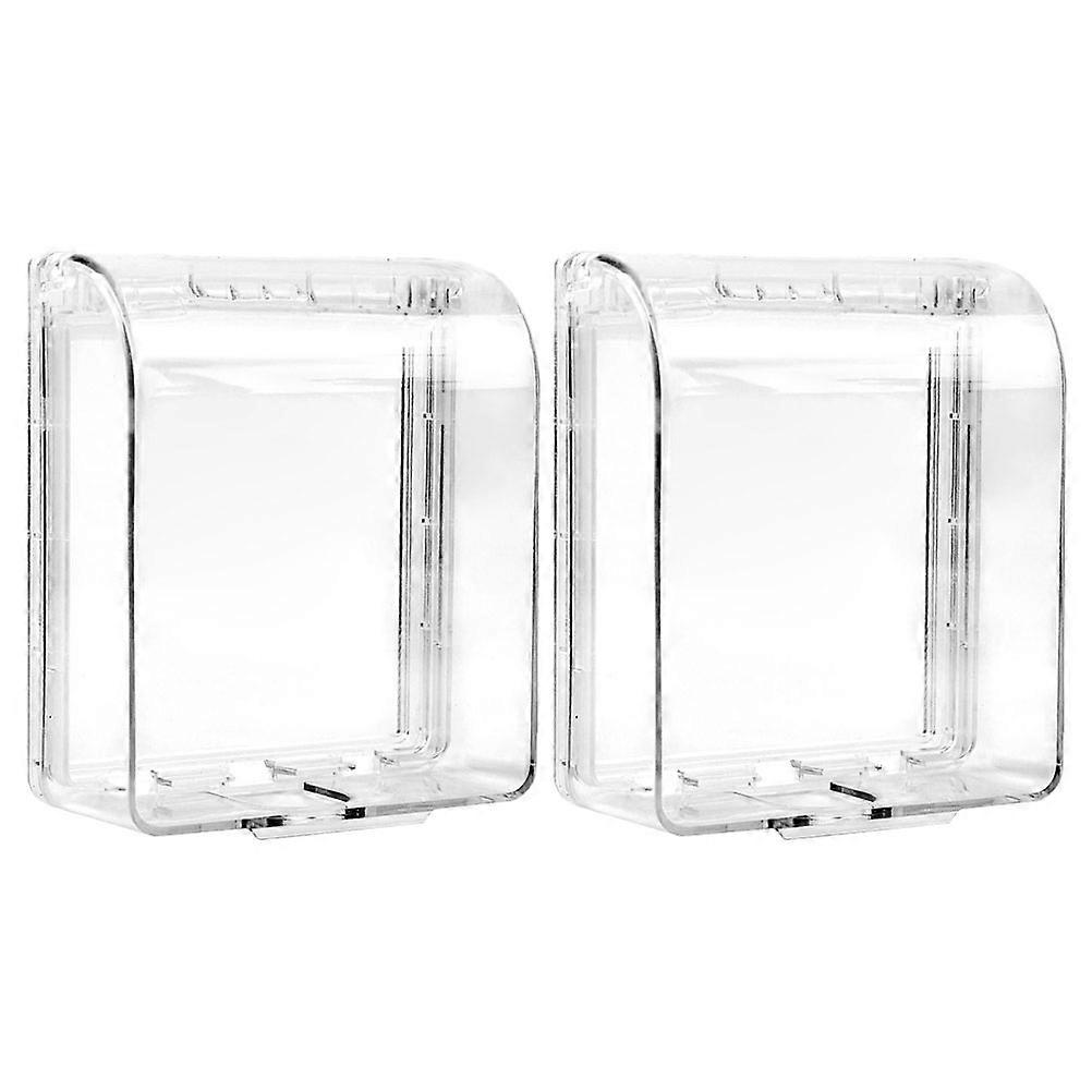 2pcs Adhesive Plug Covers Electrical Outlet Protectors for Bathroom Wall