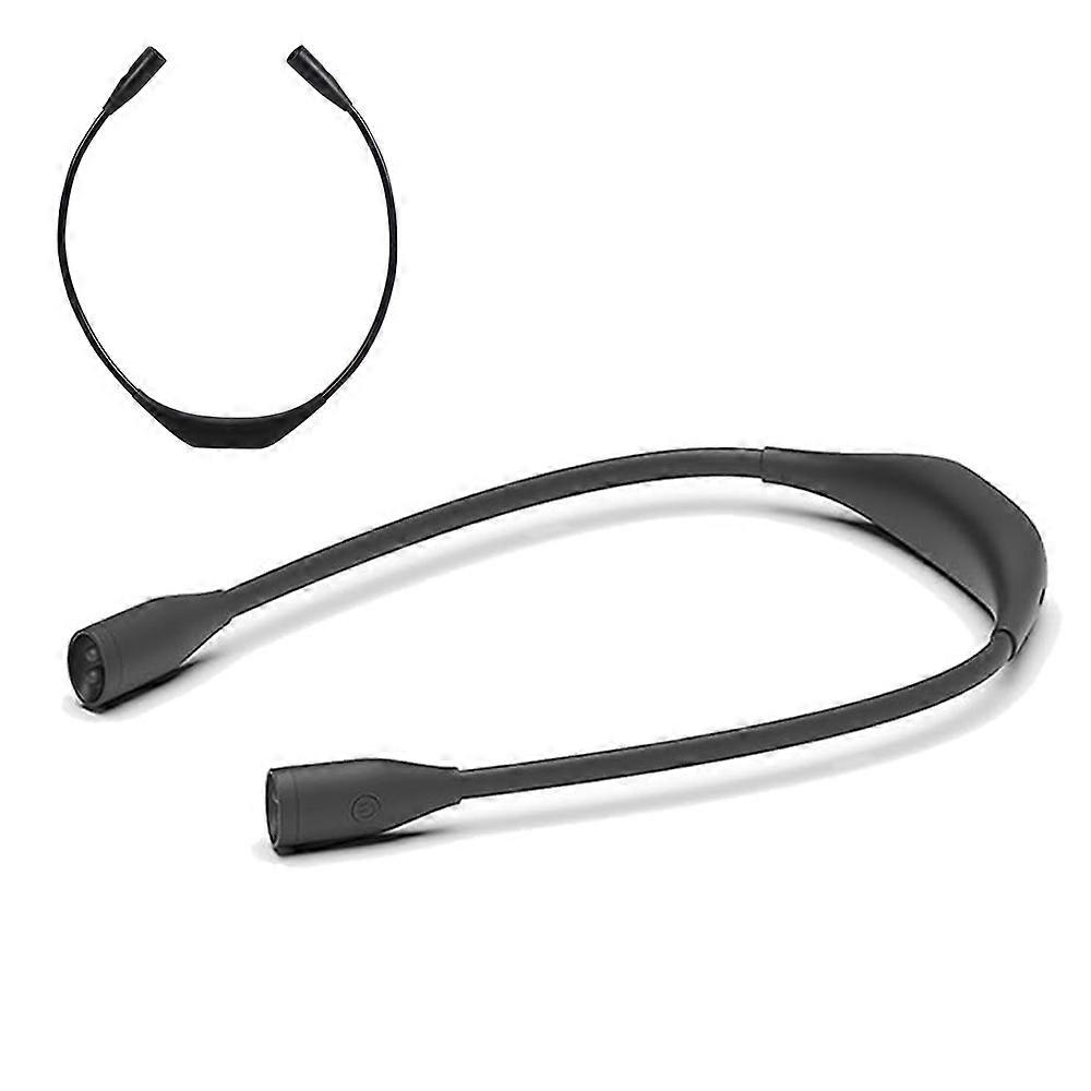 Double Head Flexible Neck Holding Light USB Rechargeable Neck Reading Light