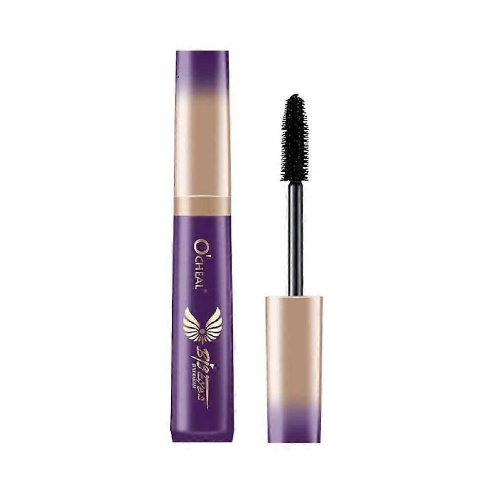 Waterproof Volumizing Mascara Jet Black Long Lasting Curl Smudge Proof for Dramatic Lashes