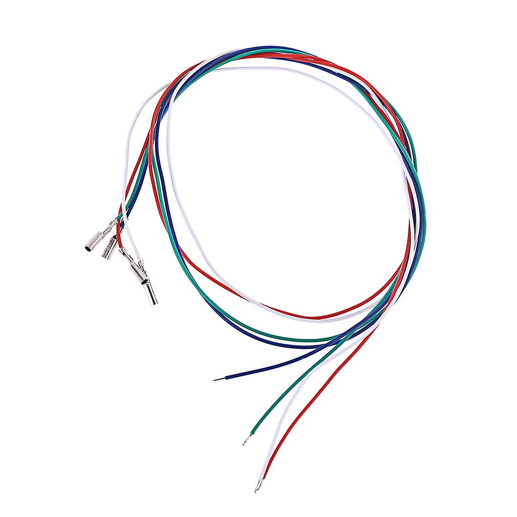 Set Di 3/4 Cavi Per Cartuccia Giradischi – Connettori Phono Per Headshell, Placcati Argento Per Alta Conducibilità