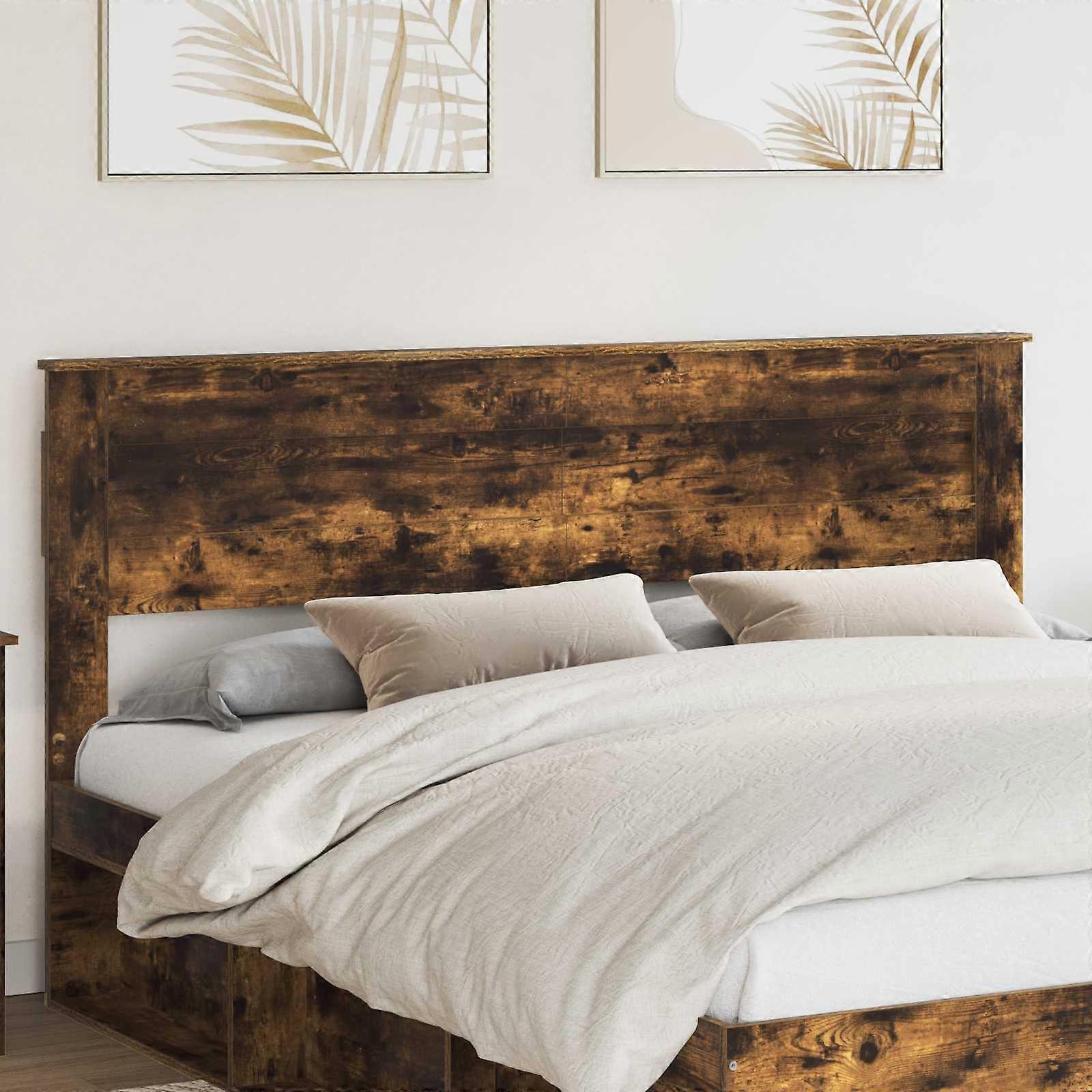 Kopfteil Geräucherte Eiche 200 cm Holzwerkstoff