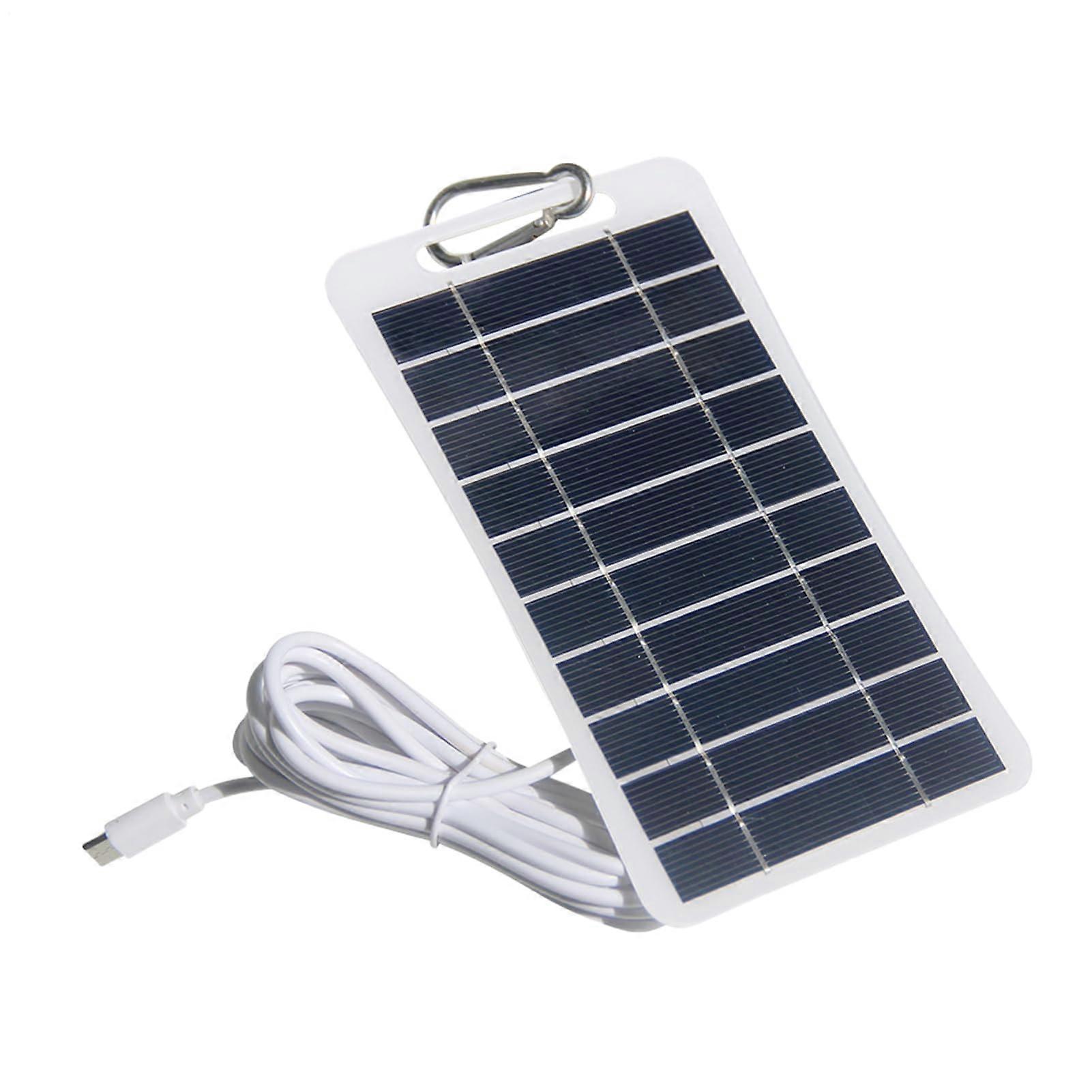 Weatherproof Solar Panel for Security Camera 5V USB Fast Charging with 360° Adjustable Bracket