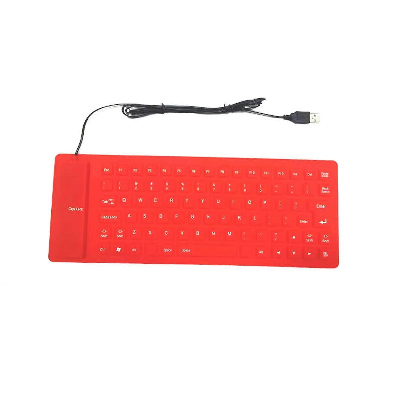 85Key Waterproof Silicone Gaming Keyboard and Mouse Combo with RGB Backlight for PC