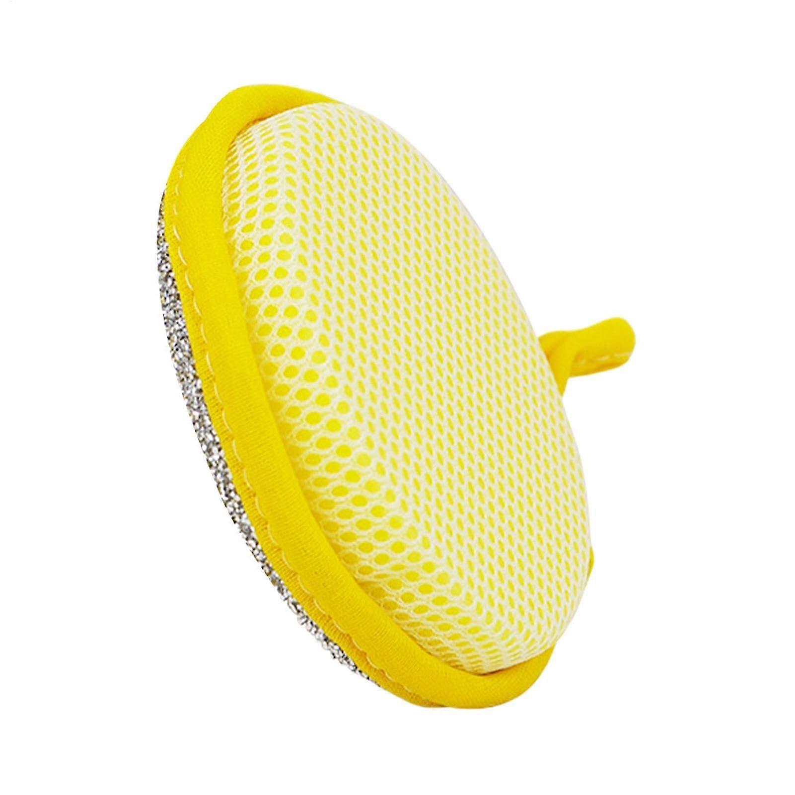 Dishwashing Sponge DoubleSided Reusable Round Scrub for Dishes and Pots  Absorption