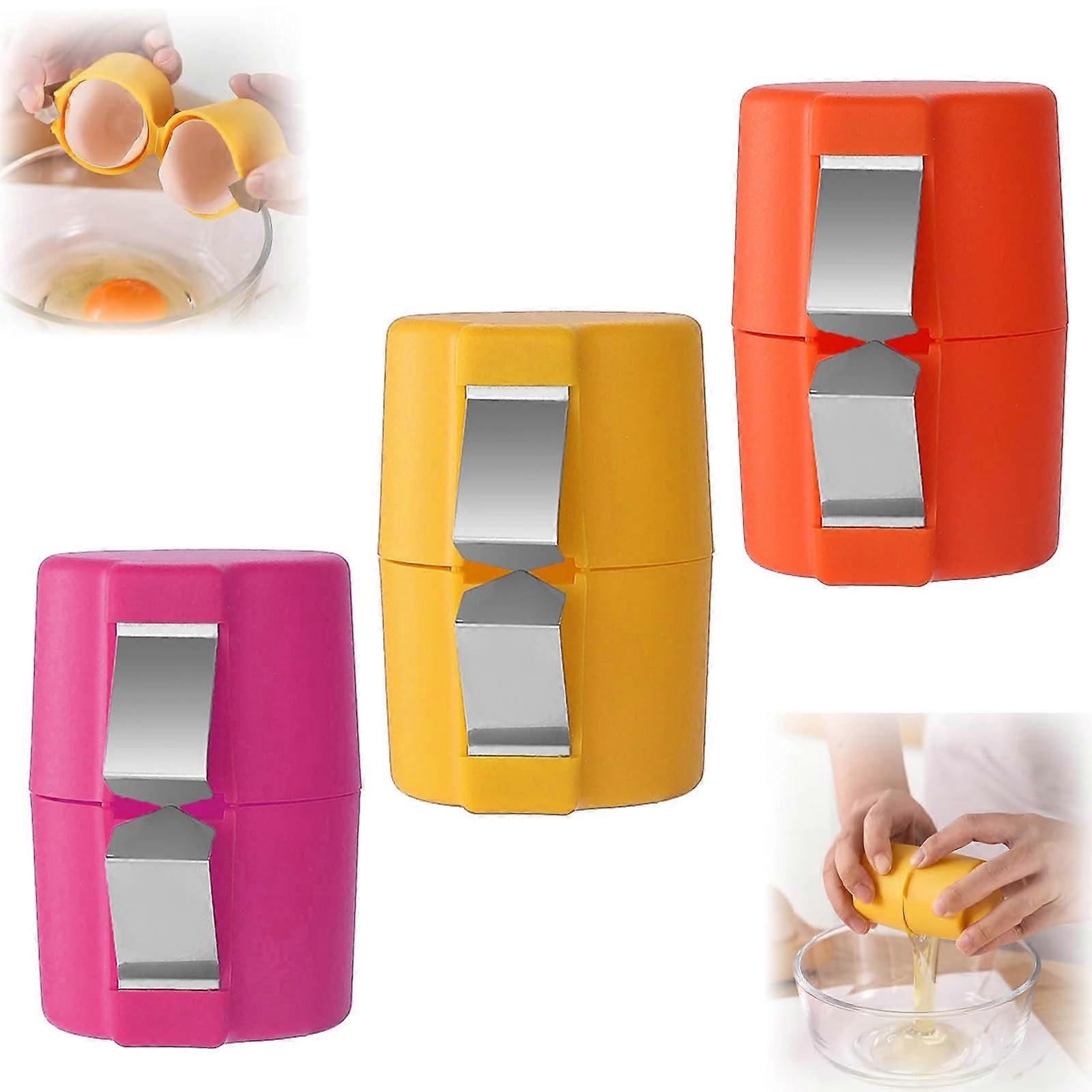 Egg Cracker Tool 3pcs Handheld Egg Topper and Shell Cutter for Quick Eggshell Cutting Kitchen Use