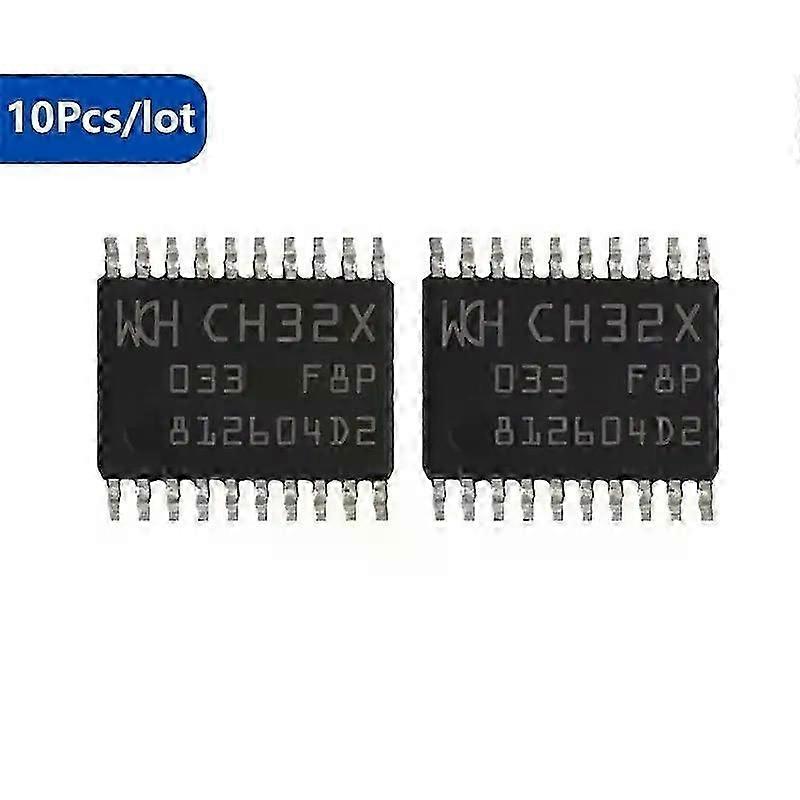 10 units/batch WCH CH32X033 32X033 CH32X033F8P6 Industrial Grade 32-bit USB+USB PD Microcontroller