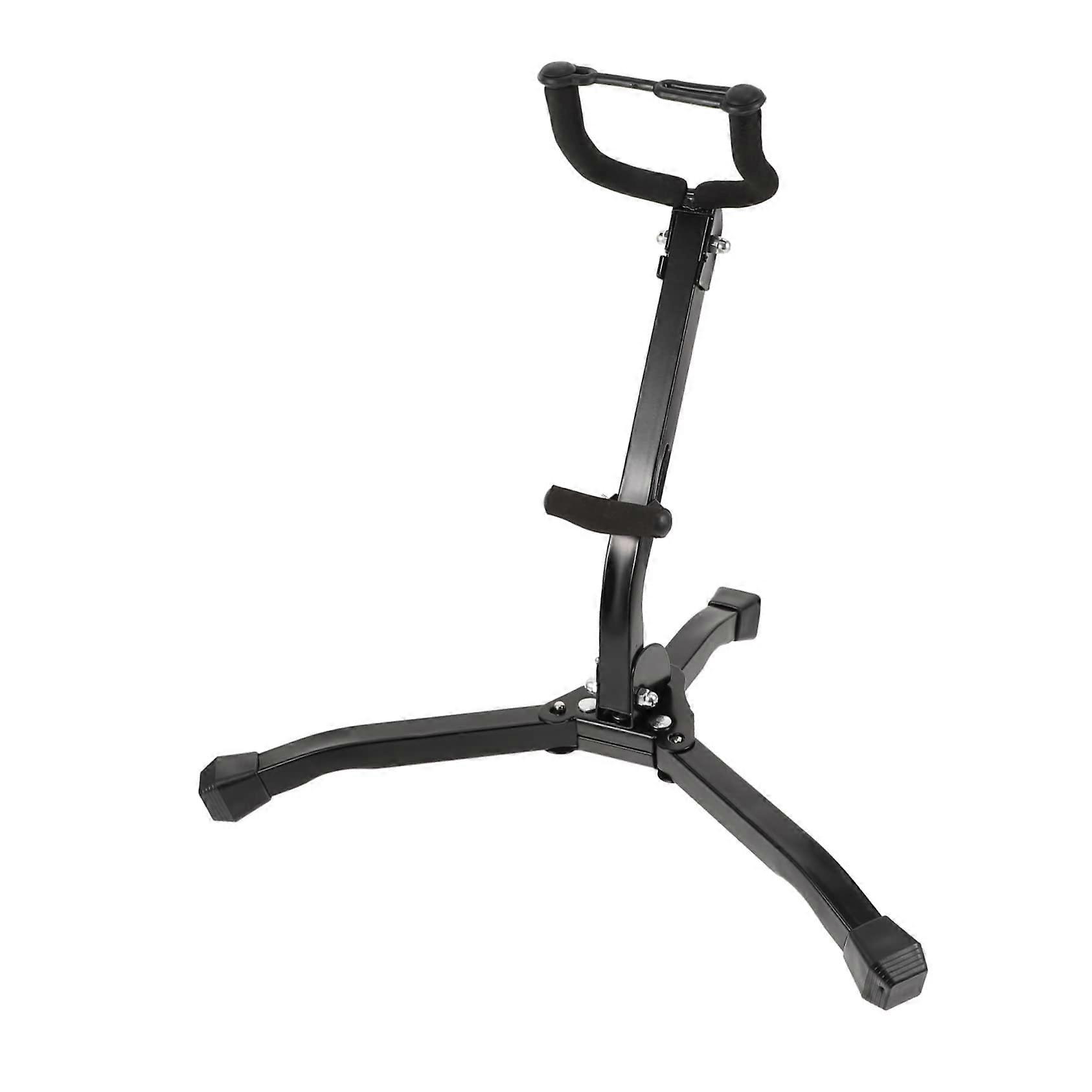 Sturdy Metal Foldable Saxophone Stand with Secure Instrument Support for Performance and Exhibition