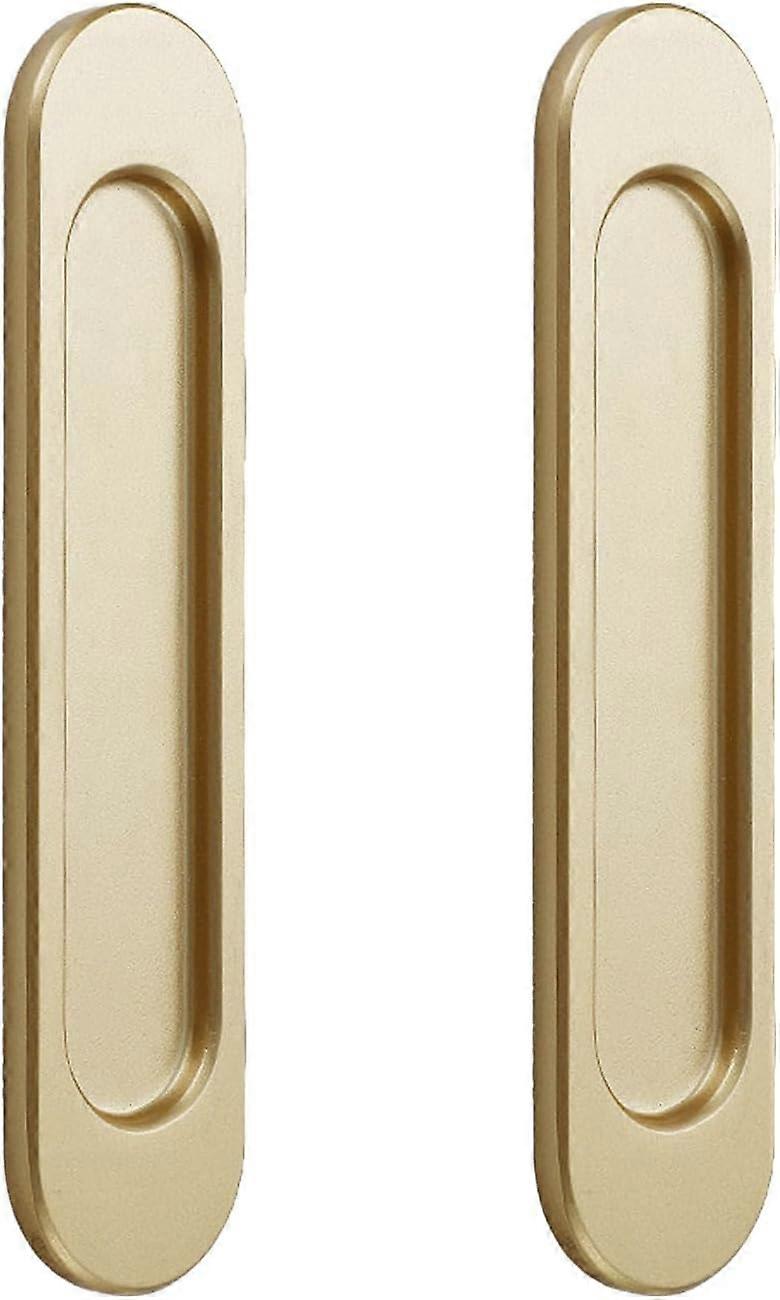2 self-adhesive oval sliding door handles